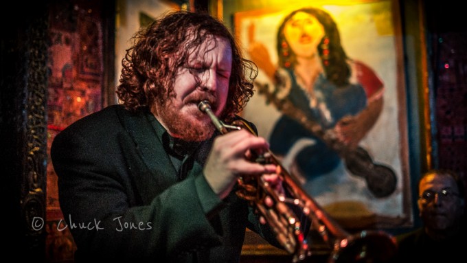 Evan Hauser, Trumpet - The CraigsList All Star Swing Band. Fuji X-E1 & 35mm F/1.4 ASPH.