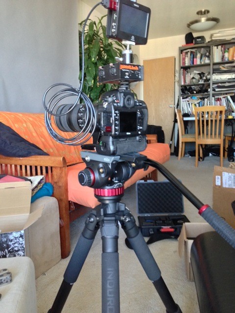 My Friend John Krauss Rigs His JuicedLink RM222 Riggy Micro Above His Camera