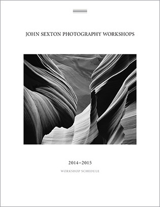 John Sexton's 2014-2015 Black-and-White Workshop Brochure