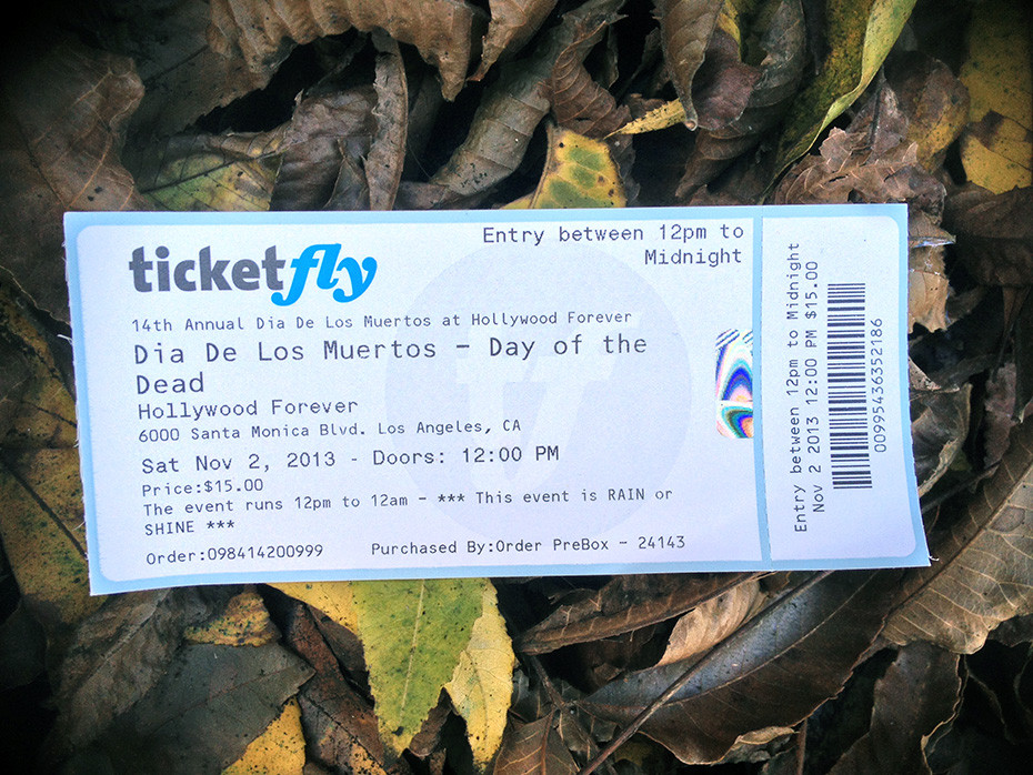 Day of the Dead Ticket