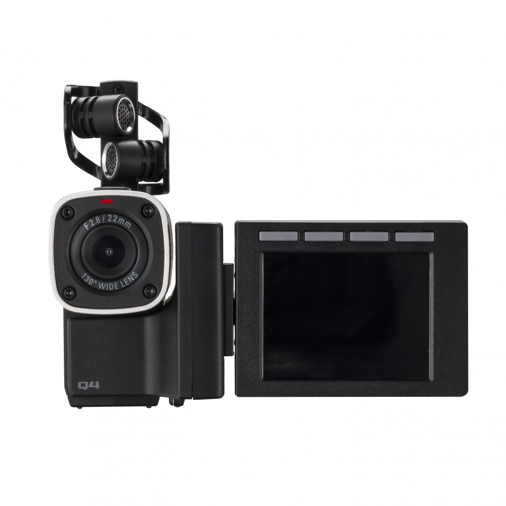 The New Zoom Q4 - Front View & Rotating Monitor