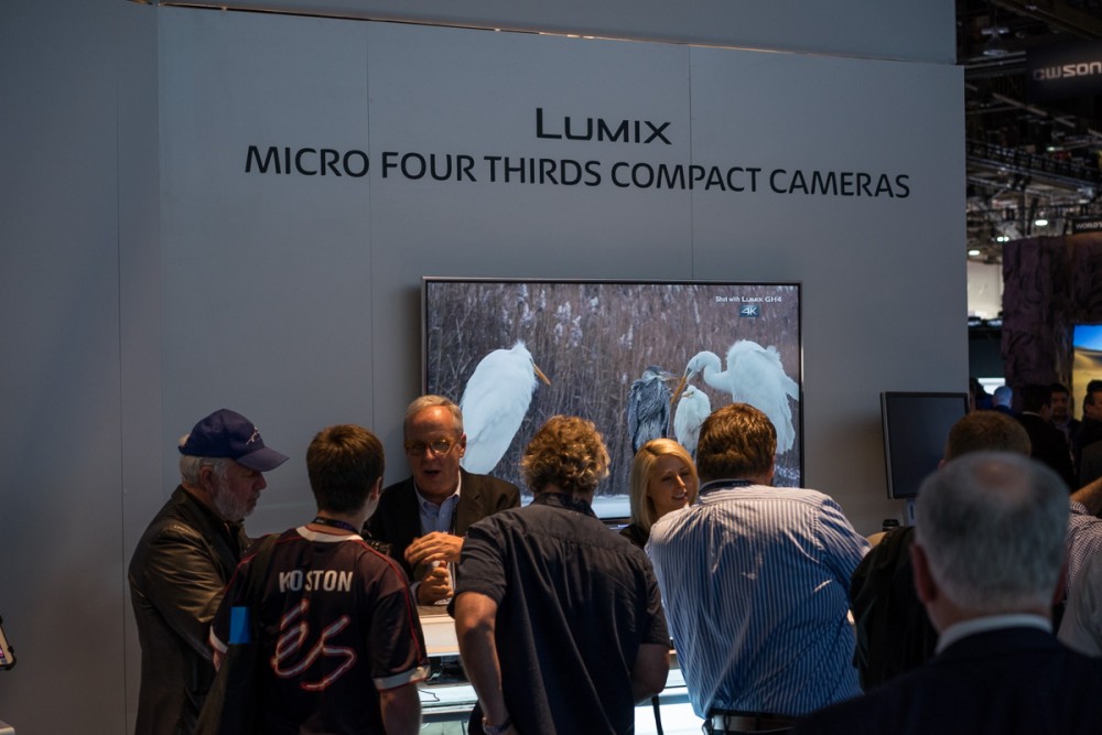 The Panasonic Booth Was Packed Most of the Show With Inquiries About The GH4.