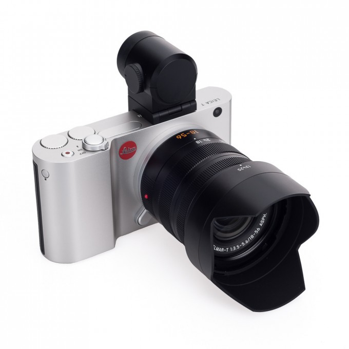 The New Leica T System, In Silver, With Optional EVF & Optional Lens.