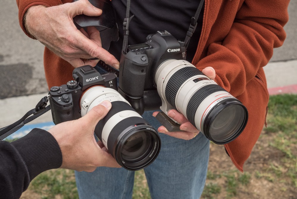 Jim Quinn Joined With His Canon 6D and 70-200 f/2.8 For A Size Comparison.  The Difference Is Substantial.